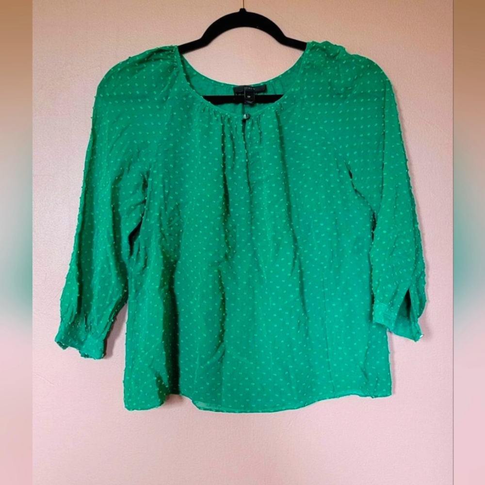 Sheer J. Crew top, size 0P